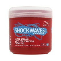 Wella Shockwaves Ultra Strong Mess Constructor Gel 150  ml - Pack of 3  - £26.17 GBP