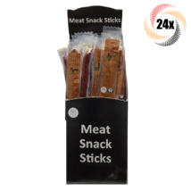 Full Box 24x Sticks Amish Smokehouse Hickory 100% Beef Snack Sticks | 1.25oz - £33.24 GBP