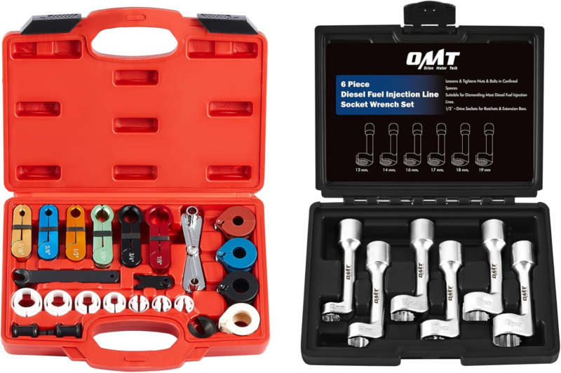 25Pc Line Disconnect Tool Kit for A/C Fuel &amp; Transmission Systems &amp; 1/2&quot;... - $110.63