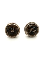 Vtg Sterling Signed Effy 925 18K Gold Round Smoky Quartz Gemstone Clip E... - $5,528.07 MXN