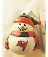 FOREVER COLLECTIBLE NFL TAMPA BAY BUCCANEERS SNOWMAN ORNAMENT NEW - $8.15