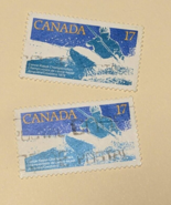 CANADA Stamp 1979 Canoe Kayak Championship #833 used 17¢ blue/green - $2.08 CAD