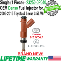 Genuine Denso x1 Fuel Injector for 2005-2015 Toyota &amp; Lexus 3.5L V6 #23250-0P040 - £37.46 GBP