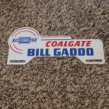 CHEVROLET Coalgate Bill Gaddo License Plate Topper Sign - £155.80 GBP