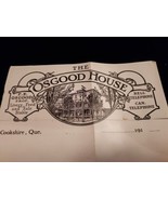 1910s THE OSGOOD HOUSE Billhead Letterhead Cookshire Quebec Canada - $18.49