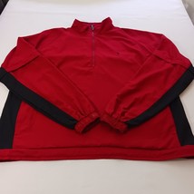 Austin Golf Men&#39;s Red &amp; Black Windbreaker Stain Resistant 1/4 Zip Jacket... - €16,59 EUR