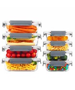 8 Pack Glass Food Storage Containers With Lids, Meal Prep Containers, Ai... - £49.41 GBP