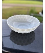 1950s Anchor Hocking White Milk Glass Bubble Serving Bowl 8” Vegetable - $273.97 MXN