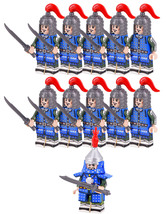 Ancient China Ming Dynasty Falchion Soliders Army Set C 11 Minifigures Lot - £14.13 GBP