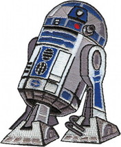 Star Wars R2-D2 Droid Standing Figure Image Embroidered Die-Cut Patch NEW UNUSED - £6.26 GBP