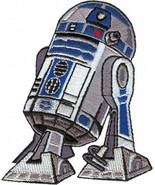 Star Wars R2-D2 Droid Standing Figure Image Embroidered Die-Cut Patch NEW UNUSED - $7.84