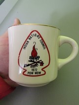 Vintage Coffee Mug Tea Cup 1970s Indian Nations Council Pow Wow 1972 - £30.30 GBP