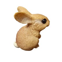  Brown Easter Bunny Rabbit Animal Figurine - £11.83 GBP
