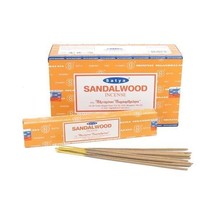 Satya Nag Champa Sandalwood Incense Sticks - Box 12 Packs  - £16.45 GBP