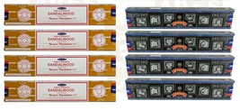 Satya Super Hit Sandalwood Incense Sticks Masala Fragrance Agarbatti 15gx8 Pack - £12.36 GBP