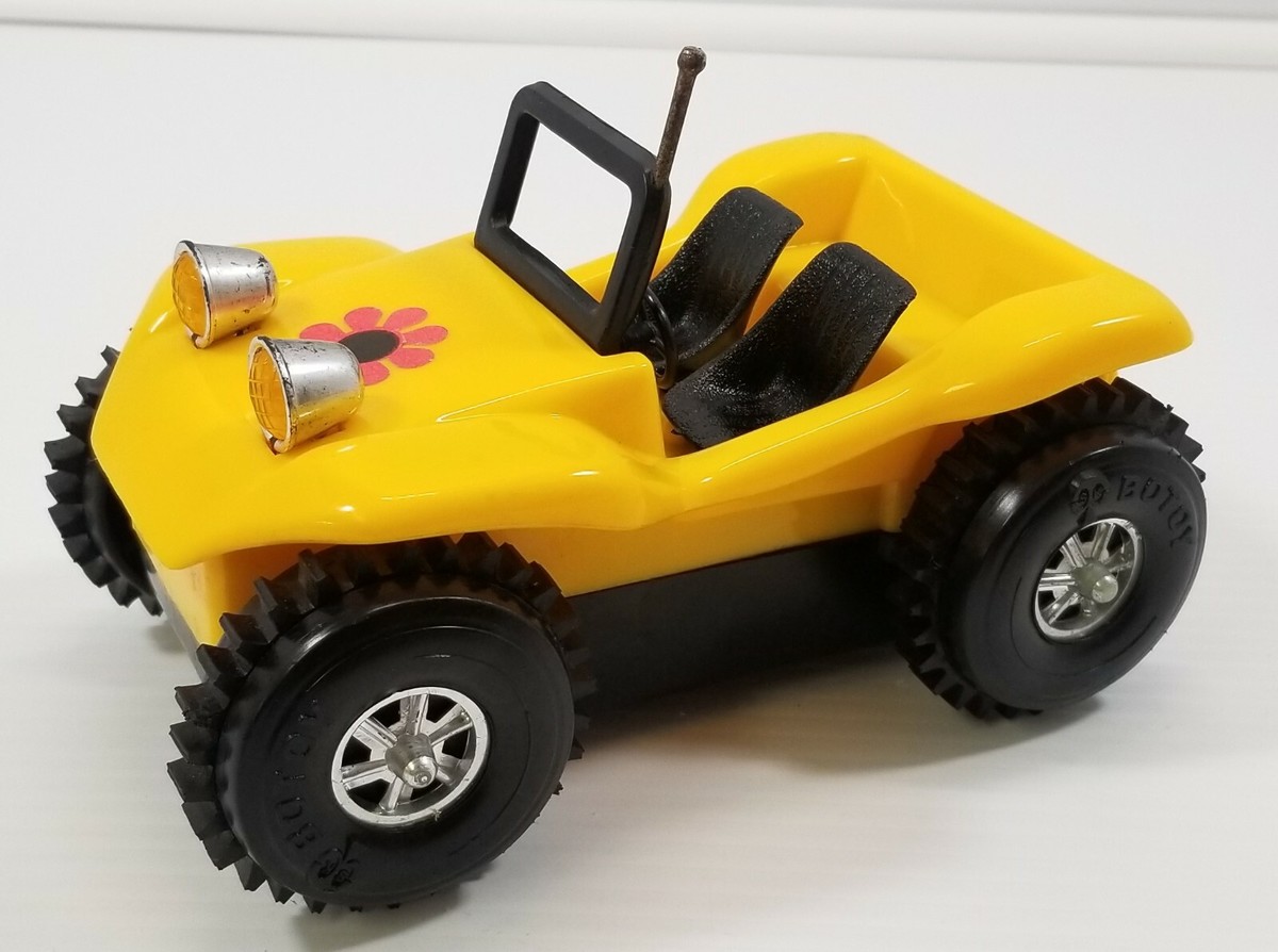 N) Vintage Botoy Super-Climbing Tumble Yellow Buggy Car 1980s - $24.74