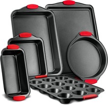 NutriChef 6-Piece Nonstick Bakeware Set - Carbon Steel Tray - £51.49 GBP