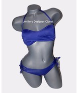 NWT VITAMIN A XS 4 swimsuit bikini 2PC purple lace-up sides and back str... - £88.96 GBP