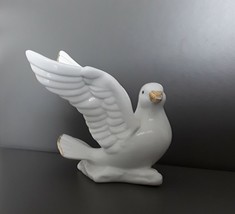 Old Vintage Decor Porcelain Dove Pigeon Figurine Birds Collectibles Hand Painted - £25.51 GBP