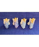 4 Vintage Angel Candle Huggers 2&quot; Ceramic 3 Marked 1983 Avon &amp; One Weiss... - €8,59 EUR