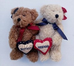 Boyds Laverne and Shirley Bestest Friends bears 6 inch with tag - £11.87 GBP