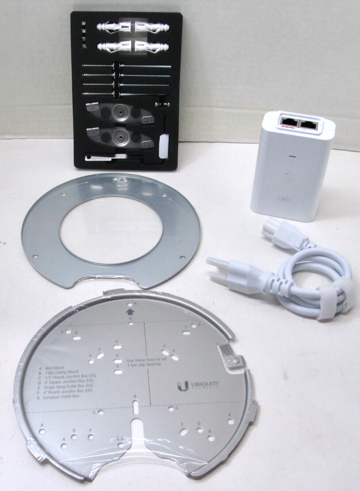 Ubiquiti UniFi U-PoE-AF PoE Injector UPOE af With Power Cord &amp; Mounting Kit - $26.59