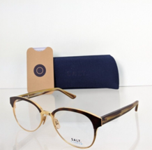 Brand New Authentic SALT Eyeglasses MADISON CPHG 54mm Brown &amp; Gold Frame - £124.55 GBP