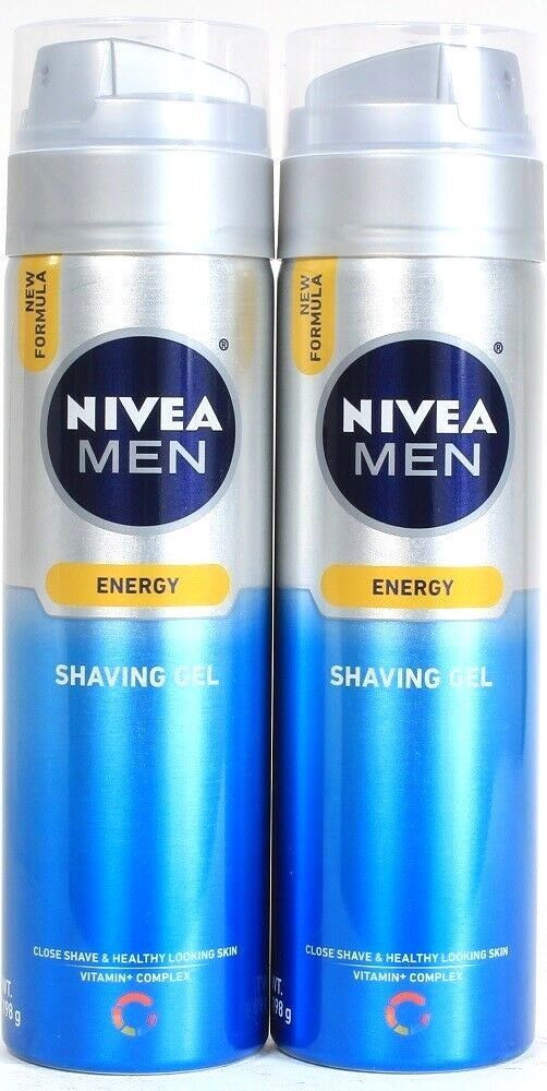 2ct Nivea Men 7 Oz Energy Vitamin Complex Healthy Looking Skin Close Shaving Gel - $23.99