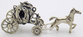 Vintage Italien Fait à la Main Véritable Argent Cendrillon Transport Fig... - £37.32 GBP