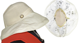 Women&#39;s Wide Brim Toggle Chin Strap Beach Gardening Fishing Sun Hat - £10.17 GBP