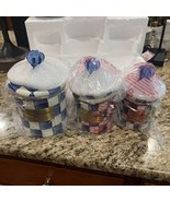 Mackenzie And Child’s Royal Check Enamel Canisters - $356.71 CAD