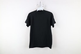 Vtg 50s 60s Streetwear Womens Small Ban Lon Knit Short Sleeve T-Shirt Black USA - $54.40