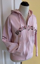 BON JOVI Women&#39;s Embroidered Pink Hoodie Sweatshirt LOST HIGHWAY Tour 20... - £58.67 GBP