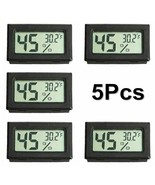 5 Pcs Digital Lcd Indoor Temperature Humidity Meter Thermometer Hygromet... - £20.39 GBP
