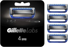 Gillette Labs heated razor spare blade (4 pieces) shaving razor men&#39;s - £28.81 GBP