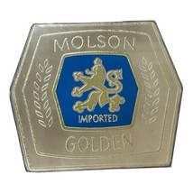 Vintage Molson Golden Imported Beer Advertising Bar Sign Mirror Beeco Hang Stand - £17.03 GBP