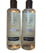 2 Bottles Neutrogena Body Oil Fragrance Free Light Sesame Formula 8.5 Ounce Each - $39.99