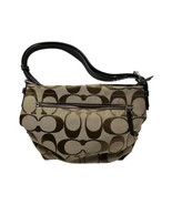 Coach Signature Tan And Brown Handbag Purple Inner E1159-F15067 Pre-Owned - $90.95 CAD