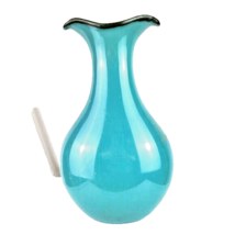 Southern Living at Home Large Aqua Blue Vase Brazil - £22.21 GBP
