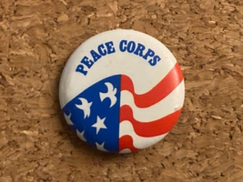 Peace Corps Pinback Pin 1&quot; - £3.06 GBP