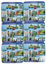 Coasters Set of 6 Glorious Britain England Souvenir Table Protector Man ... - $7.68