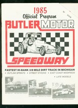 BUTLER MOTOR SPEEDWAY PROGRAM-1985-FEDEWA-WOLFGANG-PIX G/VG - $54.32