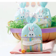 20 Wilton 4&quot; x 9.5&quot; x 2&quot; Cellophane Happy Easter Bunny Party Treat Favor... - $1.35 CAD