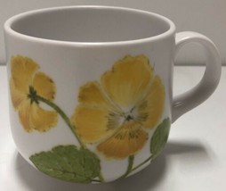 Vintage Noritake Progression China Yellow Flower Time 9072 Japan Mug Cup - £5.45 GBP