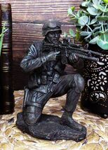 Ebros Military Soldier Kneeling and Taking Aim Statue 5.5" Tall Marine F... - $34.99