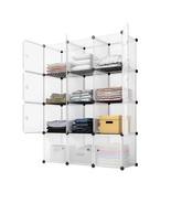 Bookcase Bookshelf Organizer Cabinet 12-Cube Storage Shelf Cube Shelving... - £46.31 GBP