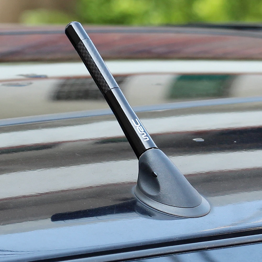 Car Carbon Fiber Short Stubby Mast Antenna for Suzuki Vitara Swift Ignis SX4 A - £10.12 GBP