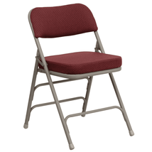 HERCULES Series Premium Curved Triple Braced &amp; Double Hinged Burgundy - £69.37 GBP