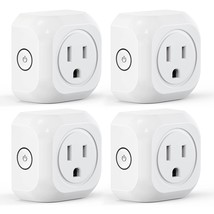 Mini Smart Wifi Plugs Mongery Wifi Outlet Socket With Timer And Remote C... - £29.72 GBP