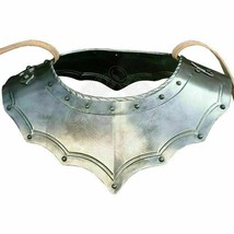 Medieval Gothic steel Armor Suit Gorget Steel Larp Gorget Gift - $128.76